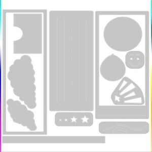 Sizzix Thinlits Die Set 13PK - Rainbow Slider Card